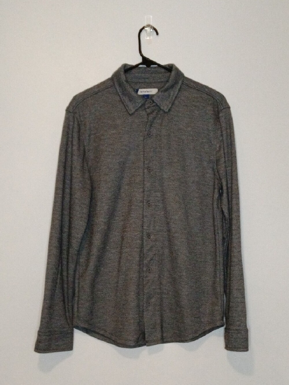 Men's Casual Long-Sleeve Button-Down Shirt - Gray